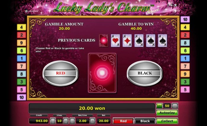 Lucky Lady's Charm Deluxe by All Online Pokies