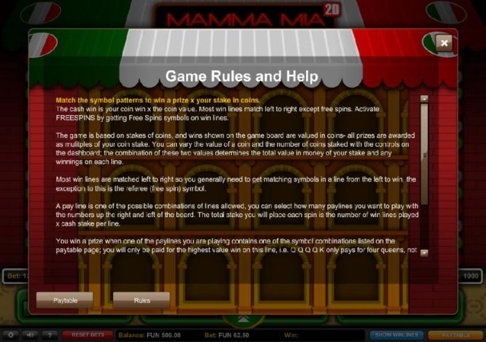 All Online Pokies - Game Rules and Help - Part 1