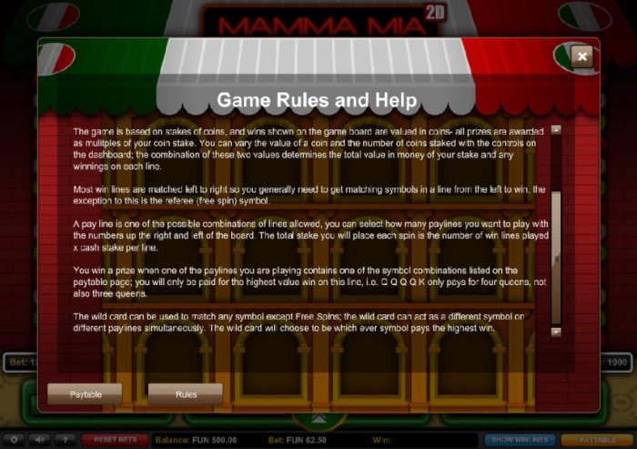 All Online Pokies - Game Rules and Help - Part 2