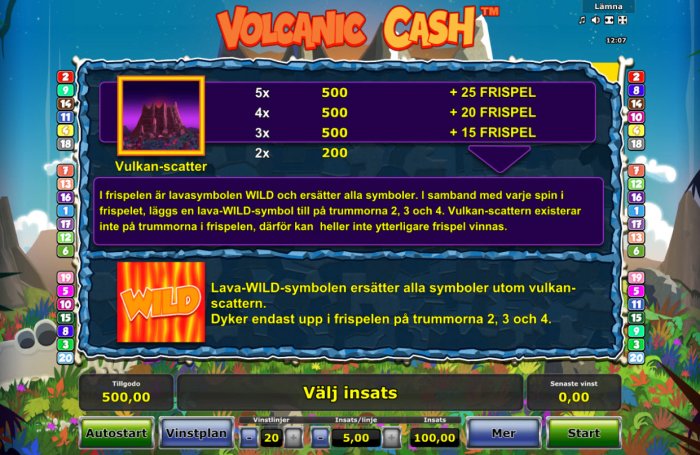 Volcanic Cash screenshot
