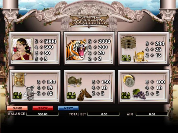 All Online Pokies image of Call Of The Colosseum