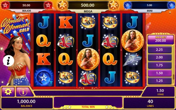 Wonder Woman Gold by All Online Pokies