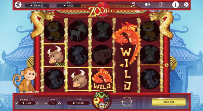Stacked wilds triggers a big win - All Online Pokies