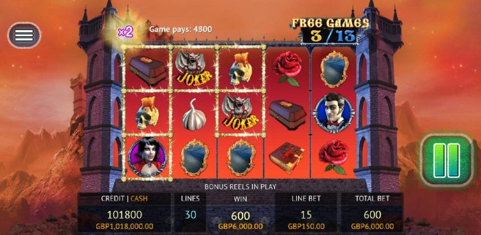 Joker symbols will remain locked until they are used to complete a winning combination. Here we a have multiple winning paylines leading to a 4800 coin big win payout. - All Online Pokies