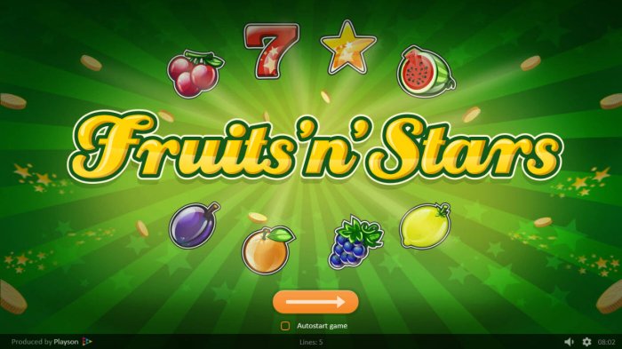 All Online Pokies image of Fruits 'n' Stars