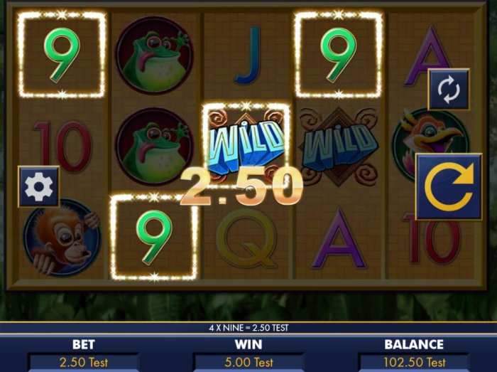 A winning Four of a Kind. by All Online Pokies