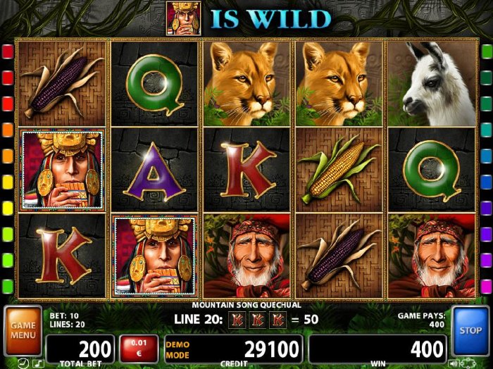 All Online Pokies image of Mountain Song Quechua