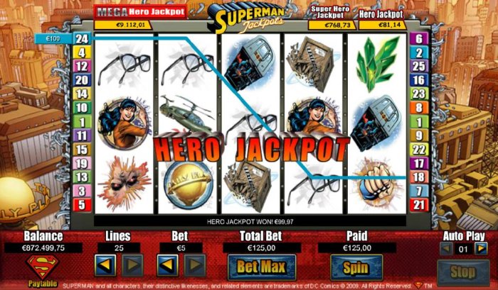 Images of Superman Jackpots
