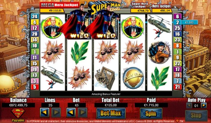 Four of a Kind triggers a $1,715 big win by All Online Pokies