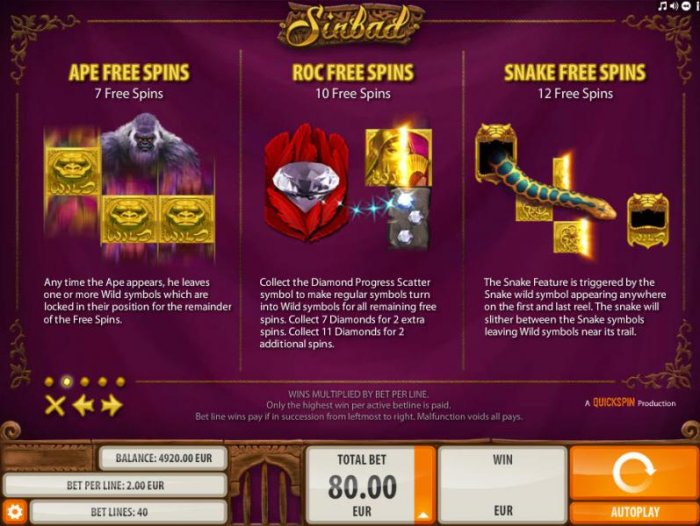 All Online Pokies image of Sinbad