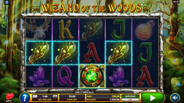 All Online Pokies image of Wizard of the Woods