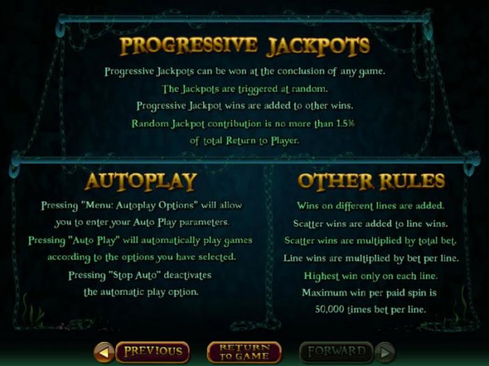 All Online Pokies - Progressive Jackpot Rules - Progressive jackpots can be won at the conclusion of any game. The jackpots are triggered at random.