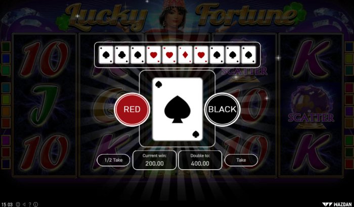 Red or Black Gamble feature by All Online Pokies