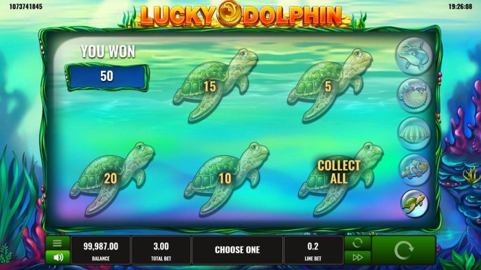 All Online Pokies - Pick turtles to reveal a prize