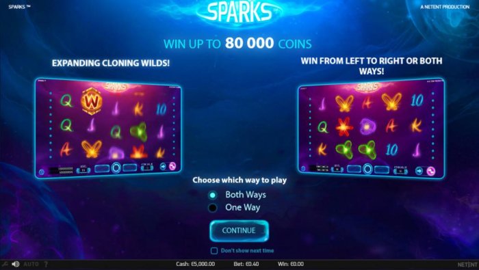 Sparks by All Online Pokies
