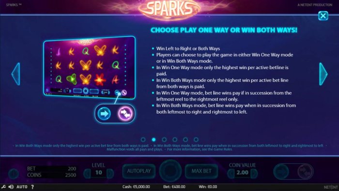 Sparks screenshot