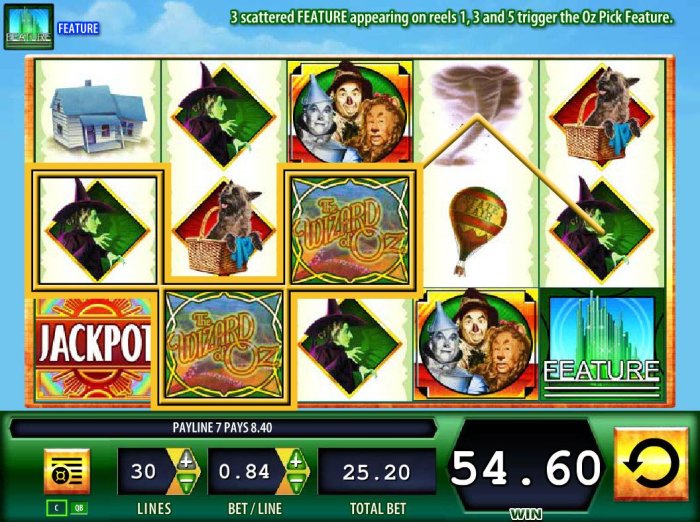All Online Pokies image of The Wizard of Oz