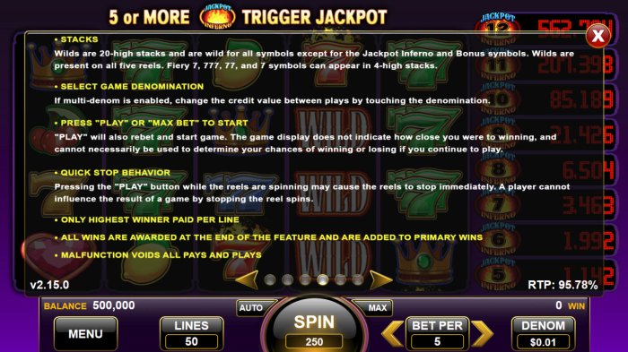 Jackpot Inferno by All Online Pokies