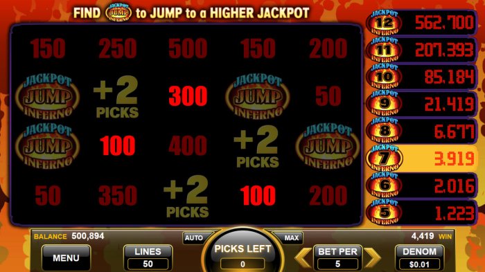 Jackpot Inferno screenshot