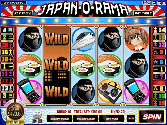 All Online Pokies image of Japan-O-Rama