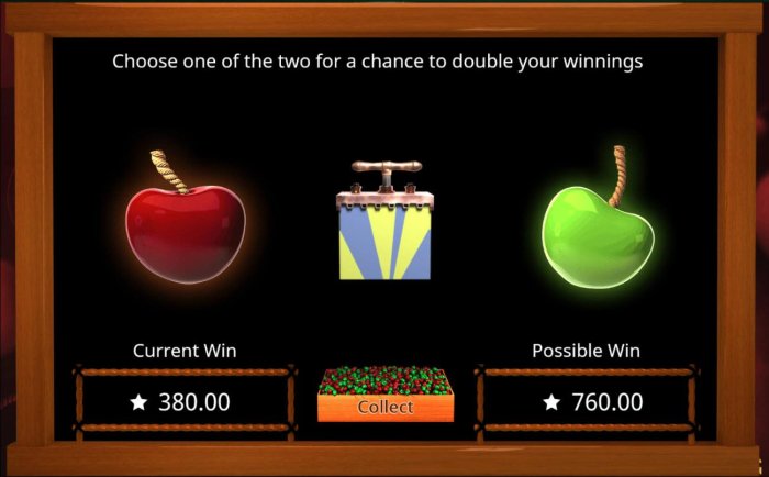 Double or Nothing Gamble Feature - Choose one of the two for a chance to double your winnings. by All Online Pokies