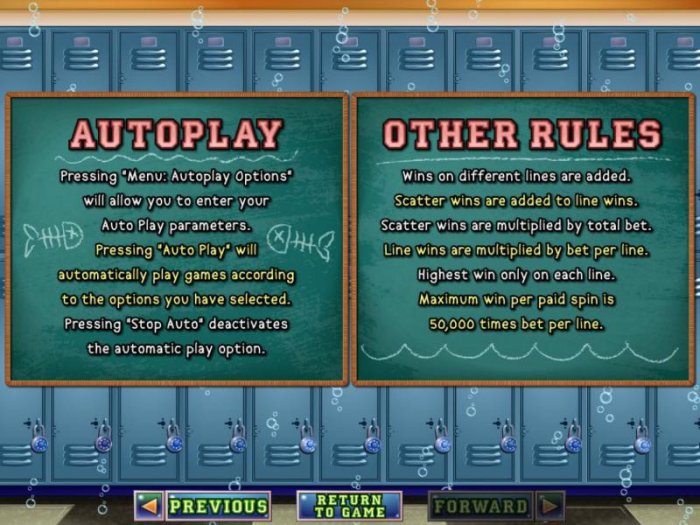 Autoplay and other game rules. - All Online Pokies