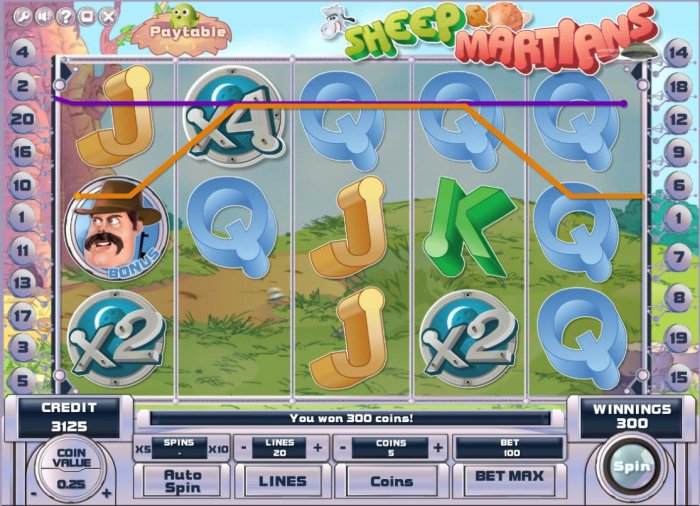 Sheep and Martians by All Online Pokies