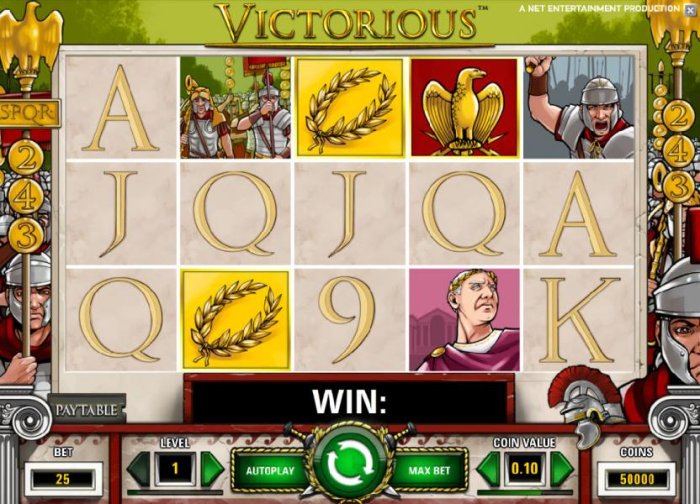 main game board featuring five reels, 243 ways and a chance to win up to $7,500 by All Online Pokies