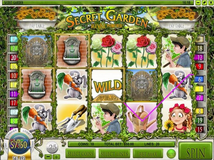 All Online Pokies image of Secret Garden