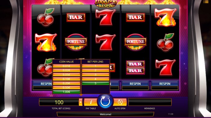 All Online Pokies image of Million Coins Respin