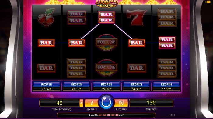 All Online Pokies image of Million Coins Respin