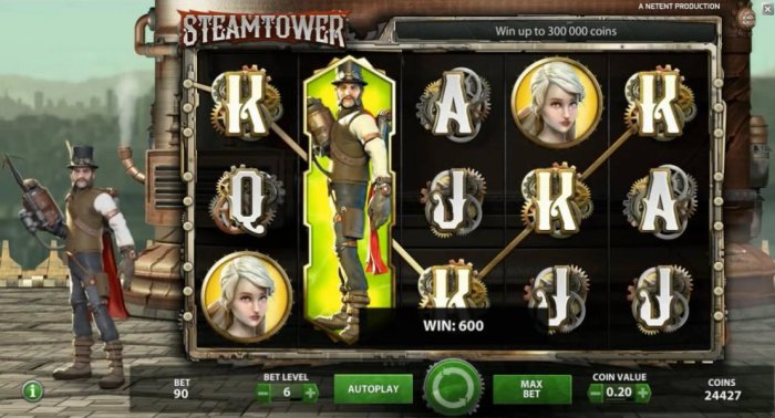 All Online Pokies - Stacked Wild triggers Five of a Kind dor a 600 coin JACKPOT