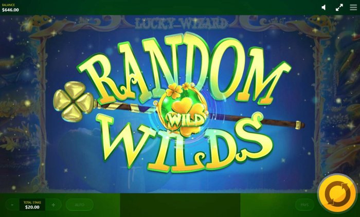 Player is awarded Random Wilds feature. - All Online Pokies