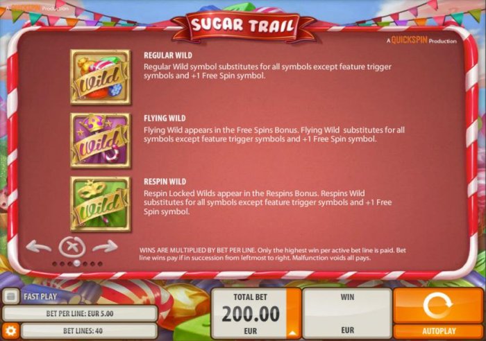 Sugar Trail by All Online Pokies