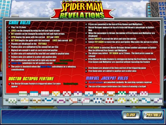 All Online Pokies image of The Amazing Spider-Man Revalations