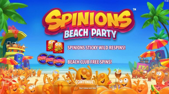 All Online Pokies image of Spinions Beach Party