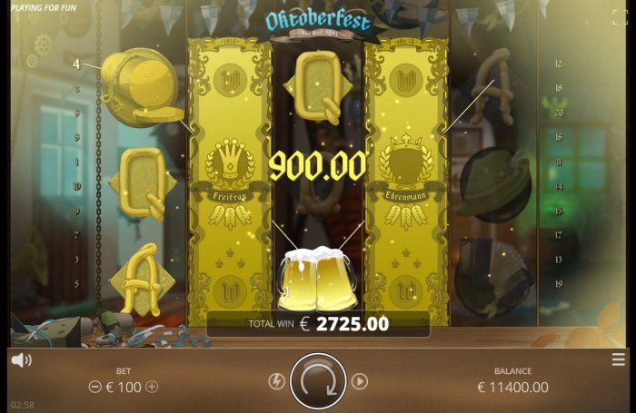 Stacked wilds triggers a big win by All Online Pokies