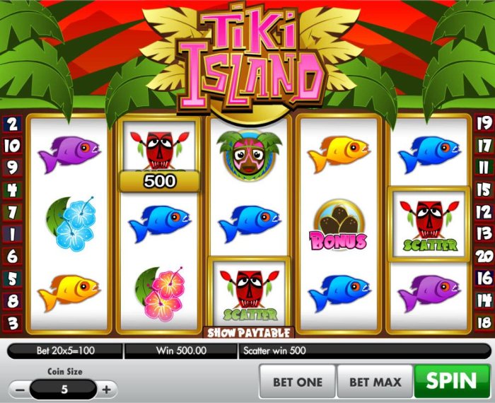 All Online Pokies image of Tiki Island