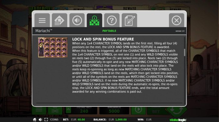 Lock and Respin Bonus Feature Rules by All Online Pokies