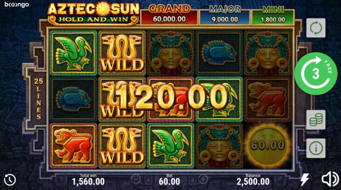 All Online Pokies image of Aztec Sun Hold and Win
