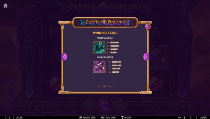 All Online Pokies image of Crypts of Fortune