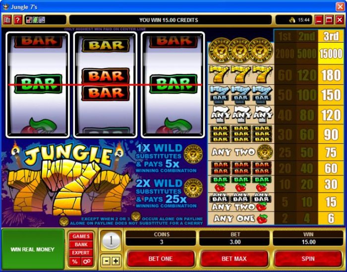 All Online Pokies image of Jungle 7's
