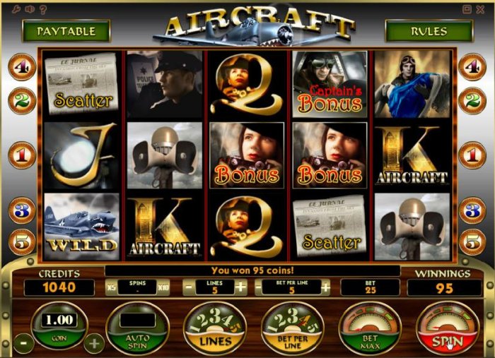 All Online Pokies image of Aircraft