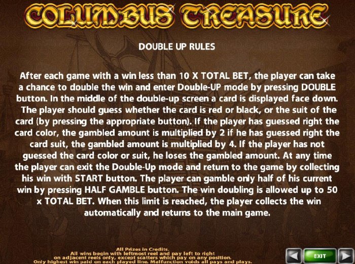Double Up Gamble Feature Rules by All Online Pokies