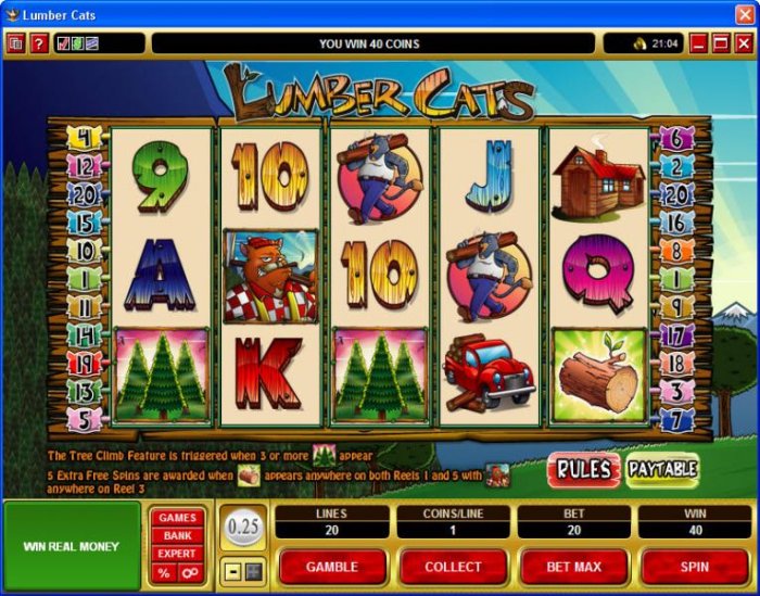 Lumber Cats by All Online Pokies