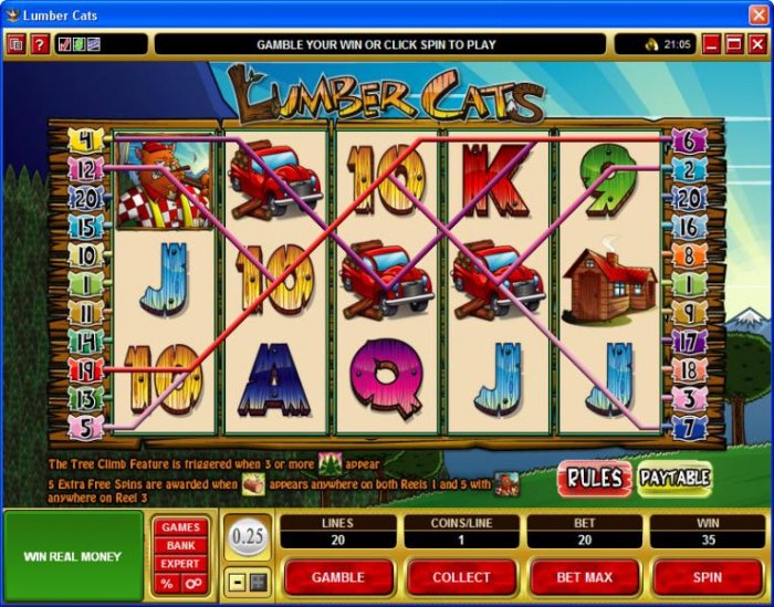 All Online Pokies image of Lumber Cats
