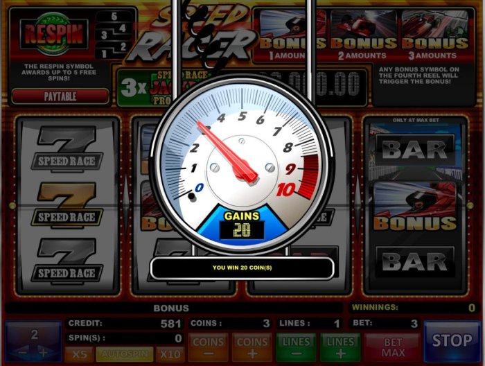 All Online Pokies image of Speed Racer