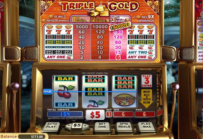 All Online Pokies image of Triple Gold