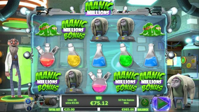 Manic Millions by All Online Pokies