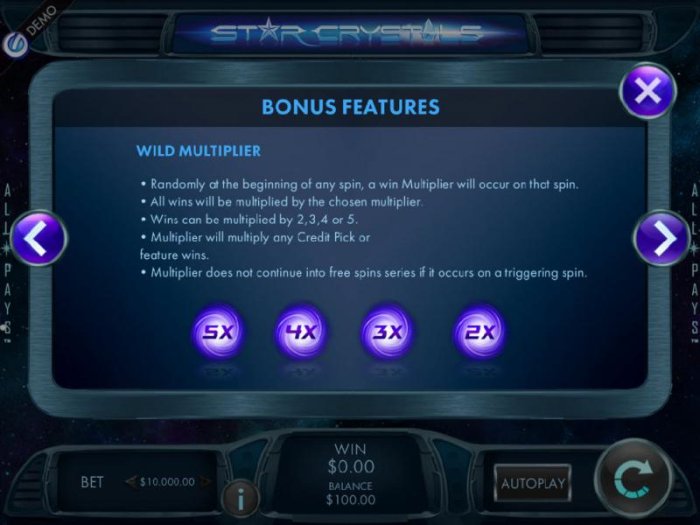 All Online Pokies image of Star Crystals